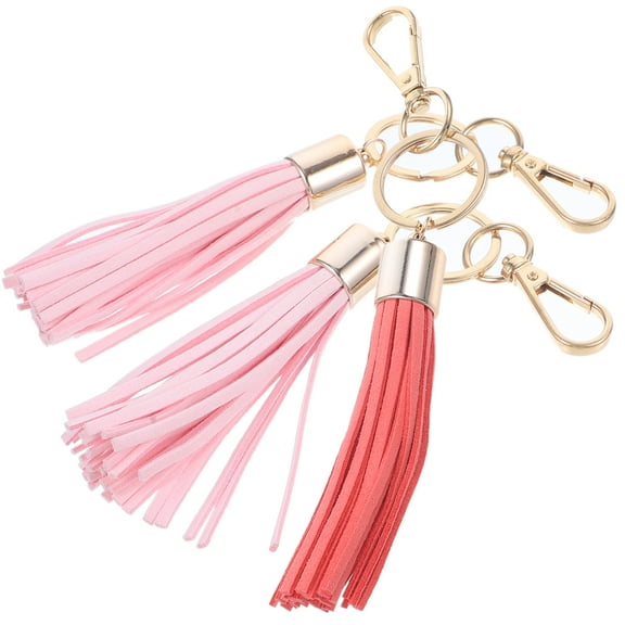 unbranded  3 Pcs Bag Hanging Pendant Decoration Tassel Keychains Women's Miss
