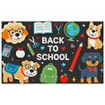 thumbnail image 4 of Yatrandify Adorable Dog Themed Back to School Banner Decorative Backdrop with School Supplies Elements Party Decoration Photography Props Classroom Decor Back to School Event Supplies, 4 of 7