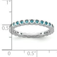 thumbnail image 2 of Blue Topaz Sterling Silver Ring, 2 of 11