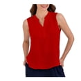 thumbnail image 1 of Blusa George para Mujer, Blusa sin Manga Cuello Mau sin Pinza Rojo Talla M, 1 of 4