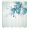 thumbnail image 2 of Ambesonne Abstract Shower Curtain, Gradient Toned Flowers Art, 69"Wx75"L, Almond Green, 2 of 4