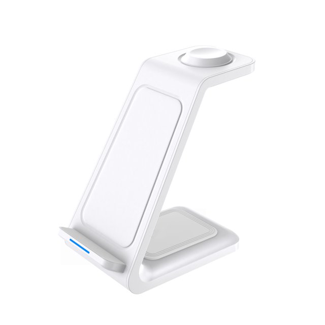 Estación de carga 3 en 1 para iPhone, cargador inalámbrico para iPhone 14 13 12 11 X Pro Max y Apple Watch - Base de carga para AirPods Shuxiu Wang 8390615151344
