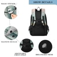 thumbnail image 4 of FORMRS Unisex School Backpack 17" Student Travel Bag with Laptop Compartment, Green Deer, 4 of 7