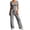 Z24 Black, variant on Striped Lounge Set 2 Piece Summer Casual Vacation Matching Outfits Short Sleeve Scoop Neck Crop Top and High Waisted Wide Leg Long Pants 2026 Black,S