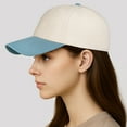 thumbnail image 7 of TOPTIE 6 Panel Two Tone Spliced Baseball Cap, Green Unstructured Unisex Dad Hat Mid Profile Sun Hat Casual Style, 7 of 7