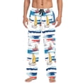 thumbnail image 7 of FORMRS Mens Pajama Pants with Pockets Sleepwear Lounge Bottoms Sizes S-2XL, Dark Blue Hand Drawn Sailboats, 7 of 7