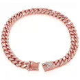 thumbnail image 1 of Collar De Cadena Para Perro Con Eslabones Cubanos Dorados, 1 of 2