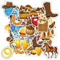 thumbnail image 3 of 35pcs-50pcs Western Stickers Stationery Cowboy Stickers Adventure Kids Stickers for Laptops Suitcases, 3 of 9