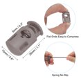 thumbnail image 3 of Uxcell 1Pcs 10 Yard Elastic Bungee Cord & 25 Pcs Single Hole Cord Lock Dark Gray, 3 of 6