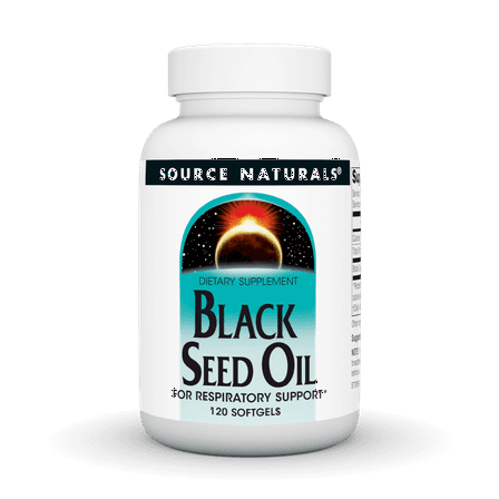 Source Naturals Black Cumin Seed Oil for Respiratory Support 120 Softgels