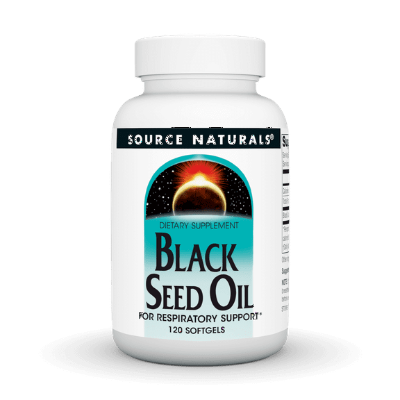 Source Naturals Black Cumin Seed Oil for Respiratory Support 120 Softgels