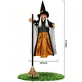thumbnail image 3 of ShengapQ Halloween Decorations Luminous Witch Hanging Prop Terrifying Outdoor Décor Scary Voice Activation Ghost Toy, 71in, 3 of 7