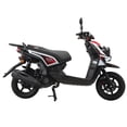 thumbnail image 2 of X-Pro Brand New 150cc Gas Moped Motorcycle, 12" Aluminum Wheels Electric/Kick Start Dual Headlights, 2 of 4