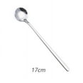 thumbnail image 2 of 6 Long Handle Teaspoons Tea Spoon Stainless Steel Ice Cream Mixing Latte Coffee Silver, 2 of 9