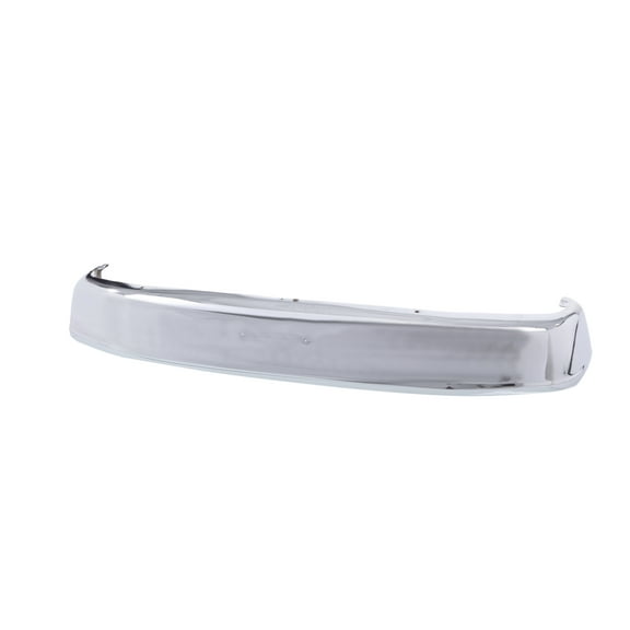 Tomoka Replacement Parts Front Steel Chrome Bumper Face Bar Without Molding Holes Compatible With Ford Bronco 1992-1996 / F150 1992-1996 / F250 1992-1996 / F350 1992-1997 / F53 F59 1992-1997
