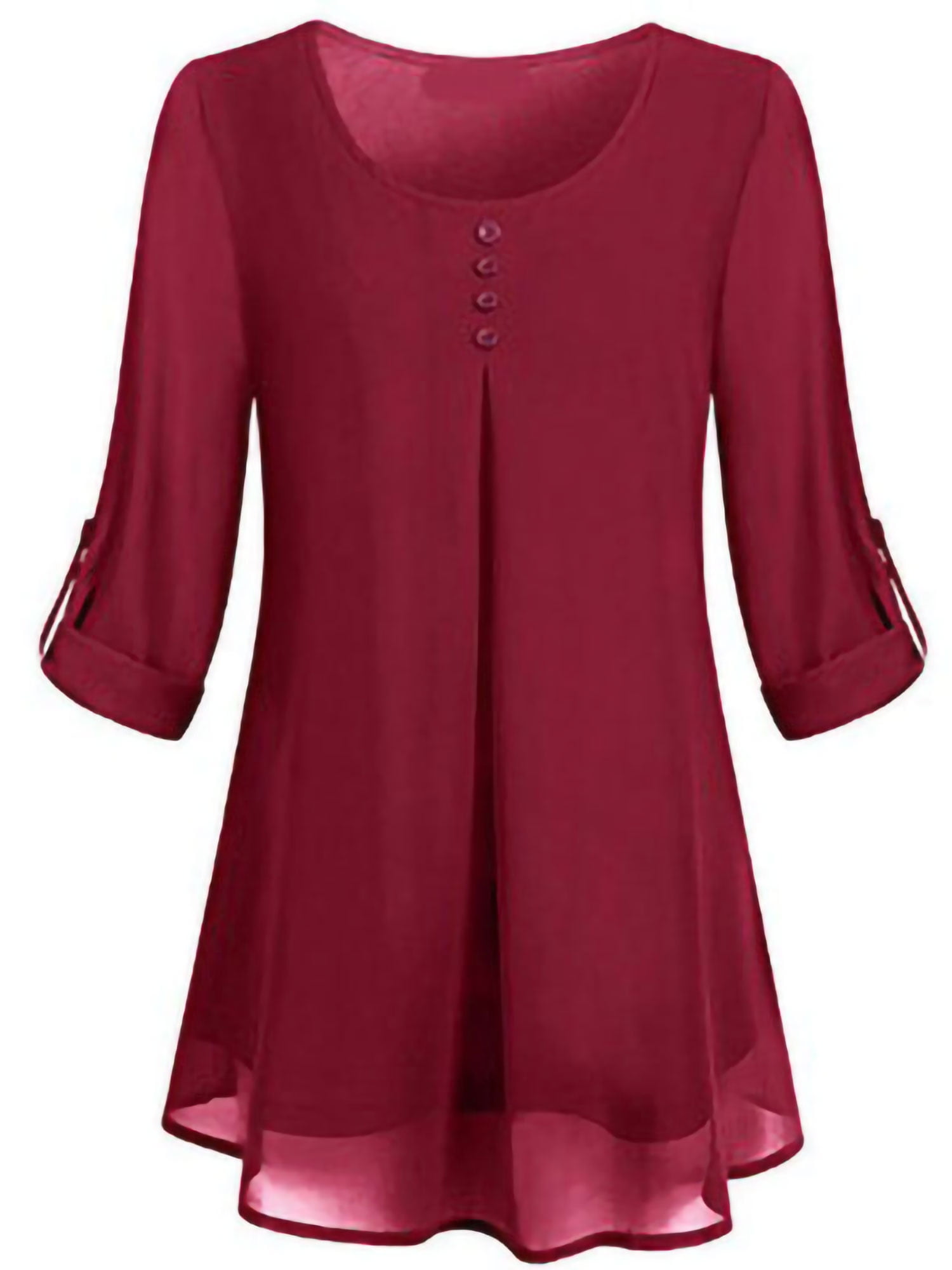 Colisha Women Workwear Shirt Elegant Formal Chiffon Blouse Buttons