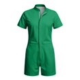 thumbnail image 4 of XIAOCHA Stand Collar Romper for Women Hidden Zipper Front Short Sleeve Casual Short Jumpsuit, 4 of 4