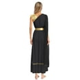 thumbnail image 2 of Haitryli Womens Ancient Greek Princess High Waist Tunic Dress Roman Empress Toga Black 3XL, 2 of 6