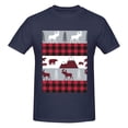 thumbnail image 4 of Bingfone Buffalo Plaid Forest Men'S Loose Fit Short-Sleeve Pocket T-Shirt, 4 of 7