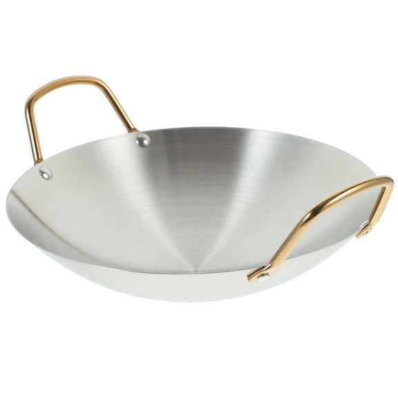 STRANDCHIC Stainless Steel Nonstick Wok with Double Handles, , Cookware for Everyday Use