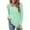 Green, variant on Women Summer Tops Women Fashion Round Neck Puff Sleeve U Neck T Shirt Coral Lace Shirt Ladies Long Tee Long Sleeve Tee Pack Girls plus Tight Top Athletic Shirts Silk V Necks Size Shirts Light Blue M