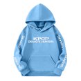 thumbnail image 4 of Moonsky Sudadera con capucha y cordón HUNTRX, estampado de grupo de chicas coreanas, jersey corto, suave y cómodo, top de manga larga para primavera y otoño. Azul 160, 4 of 4
