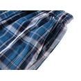 thumbnail image 5 of MoFiz Men's Cotton Pajama Pants, Lightweight Woven Lounge Sleep Bottoms with Pockets, Plaid, 5 of 6
