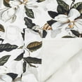 thumbnail image 4 of Ellis Curtain Magnolia Lined 3" Rod Pocket Curtain Panel Pair with Tiebacks 100" x 84" White, 4 of 5