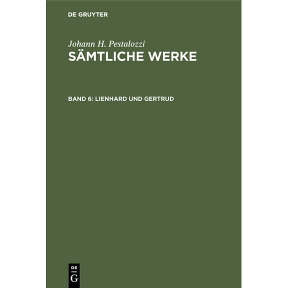 Lienhard und Gertrud (Hardcover)