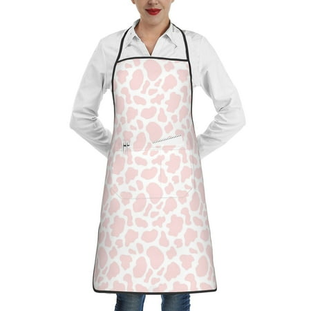 

Lukts Cow 1 Pattern Kitchen Apron Waterdrop Resistant Apron with adjustable Aprons for Women and Men with Pockets Cooking Apron