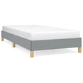thumbnail image 3 of Bowery Hill Contemporary Twin XL Engineered Wood Bed Frame in Light Grey, 3 of 5