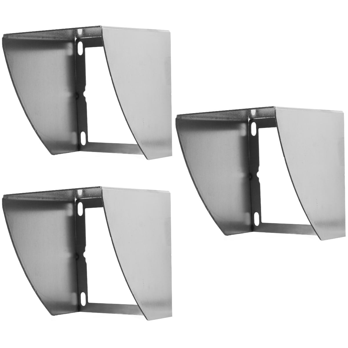 Raindrops 3pcs Stainless Steel Wall Cover Box Stainless Steel Socket Cover Outdoor Waterproof Socket Cover