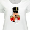 thumbnail image 4 of Inktastic Christmas Nutcracker in Red Women's Plus Size T-Shirt, 4 of 5