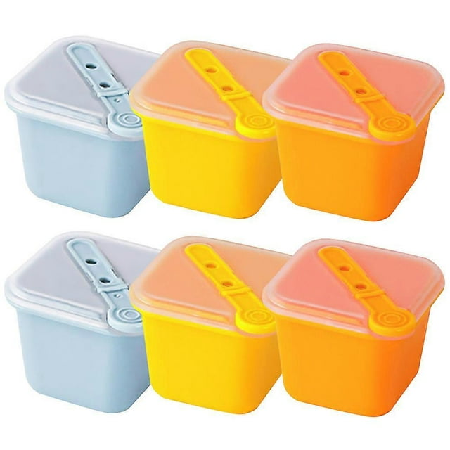 6Pcs Individual Ice Cube Mold Silicone Ice Cube Making Molds with Lid for Drinks Cocktail