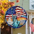 thumbnail image 4 of LHNFT Statue of Liberty Sun Catcher, Stained Windows Hanging, Acrylic Statue of Liberty Window Panel Wall Outdoor Garden Decor, 4th of July Gifts for Women, Lovers, 8 Inch, 4 of 5