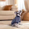 thumbnail image 4 of Denbek Dog Sweaters for Small Dogs Boy, Dog Sweaters for Small Dogs - Warm Winter Puppy Sweaters Cute Soft Dog Clothes Outfit Pet Costume for Boy Girl Doggie, Deep Blue S, 4 of 4
