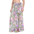 thumbnail image 2 of Women Sarong Wraps Retro Floral Swimsuit Beach Pareo Bikini Coverups Skirt L, 2 of 7