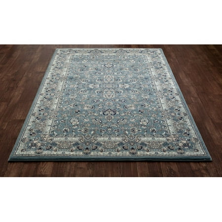 Astoria Grand Lang Aqua Cream Navy Blue Area Rug Astoria Grand Lang Aqua Cream Navy Blue Area Rug