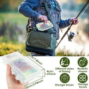 Lzvxtym Fishing Lures,Fishing Lures Kit,Fishing Bait Lure Set for Saltwater Freshwater,with Tackle Box,280Pcs