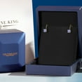 thumbnail image 5 of Gem Stone King 14K Yellow Gold Blue Tanzanite Earrings for Women | 0.92 Cttw | Gemstone December Birthstone | Round 5MM, 5 of 6