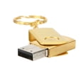 thumbnail image 2 of Inteprter Gire la unidad flash USB U Disk Pen Drive 1GB-128GB USB Storage Computer U Disk Estaciones de acoplamiento para portátiles oro 4 GB, 2 of 6