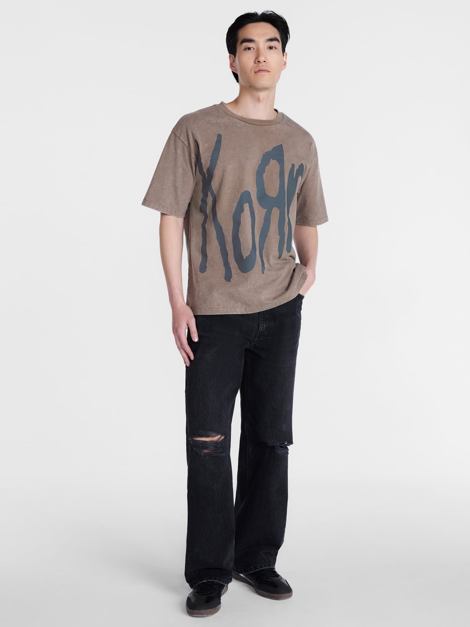 Korn Men's and Big Men's Mineral Washed Graphic Tee, Sizes XS-5XL