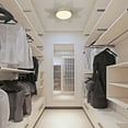 thumbnail image 3 of Wry Lighting Kieran Integrated LED 24in Flush Mount in Matte Black, 3 of 12