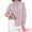 Grey Pink, variant on DARING DIVA Women's Long Sleeve Button Down Ruffled Collar Pleated Trim Top XS Grey Pink