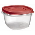 thumbnail image 1 of Rubbermaid 2 Cup Square Chili Red Easy Find Container  1777085, 1 of 2