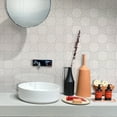 thumbnail image 5 of Siena 5.35 in. x 5.35 in. Glossy White Ceramic Star-Shaped Wall and Floor Tile (5.37 sq. ft./case) (27-pack), 5 of 5