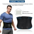 thumbnail image 2 of Breathable Lumbar Support Brace for Men & Women,Lower Back Belt for Lifting,suitable for herniated discs. Fitness weightlifting (black,XL), 2 of 6