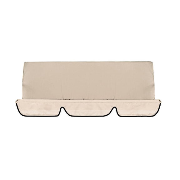 3-Seater Waterproof Outdoor Swing Chair Cushion Replacement Soft Thick Weatherproof Swing Seat Cover for Garden Patio Porch Swing Bench