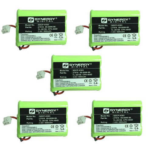 5 x SDCP-H303 Batteries AT&T SB67108 Cordless Phone Battery Combo-Pack Includes
