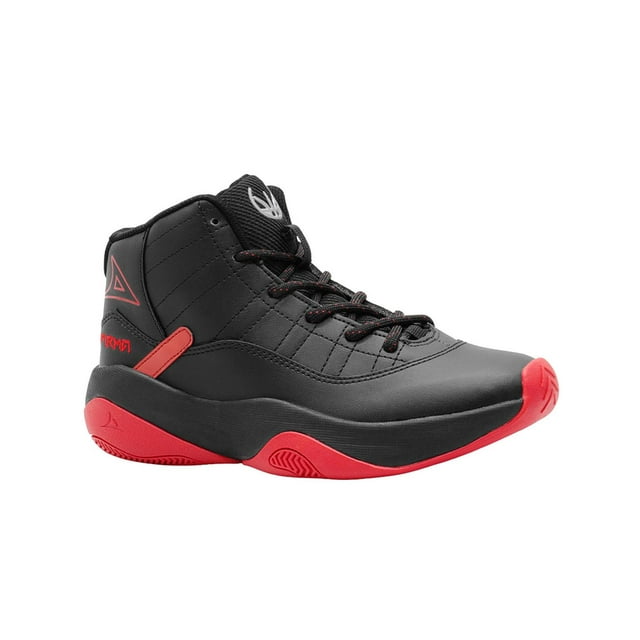 Tenis Basket Para Niño Pirma® Color Negro Rojo Super Comodos negro 24.5